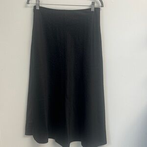 White House Black Market Elegant Black Midi Skirt